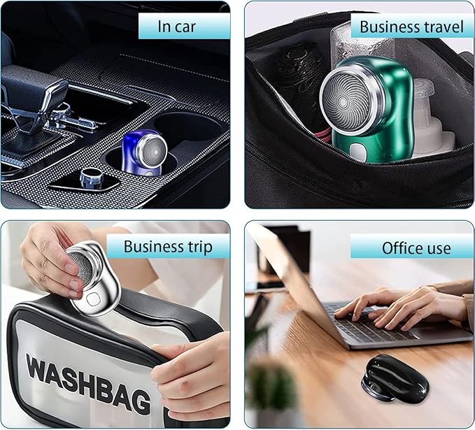 Mini Electric Shaver for Men β USB Rechargeable Portable Pocket Razor | Wet & Dry Travel Beard Trimmer