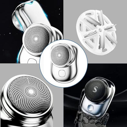 Mini Electric Shaver for Men – USB Rechargeable Portable Pocket Razor | Wet & Dry Travel Beard Trimmer