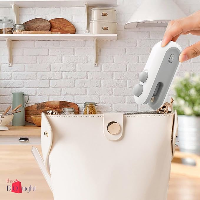 2-in-1 USB Rechargeable Mini Bag Sealer & Cutter | Portable Heat Sealing Machine with Magnetic Back