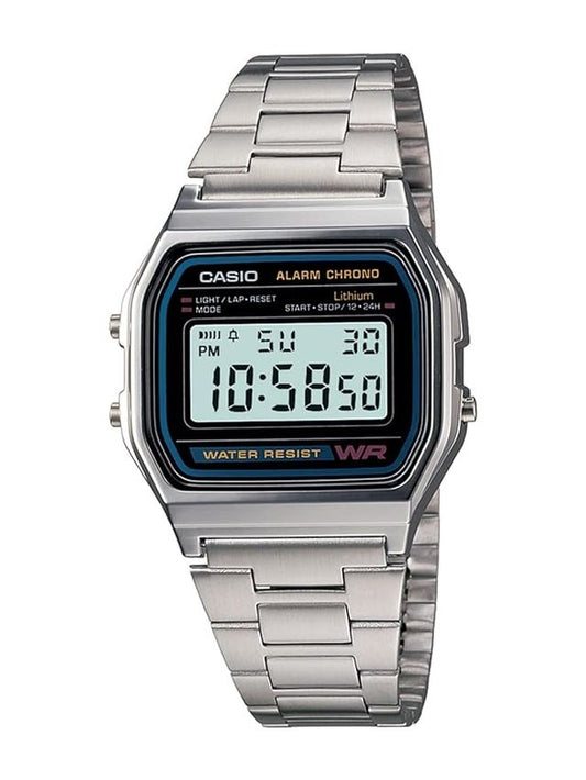 Classic Stainless Steel Digital Watch | Everyday Waterproof Wrist Watch